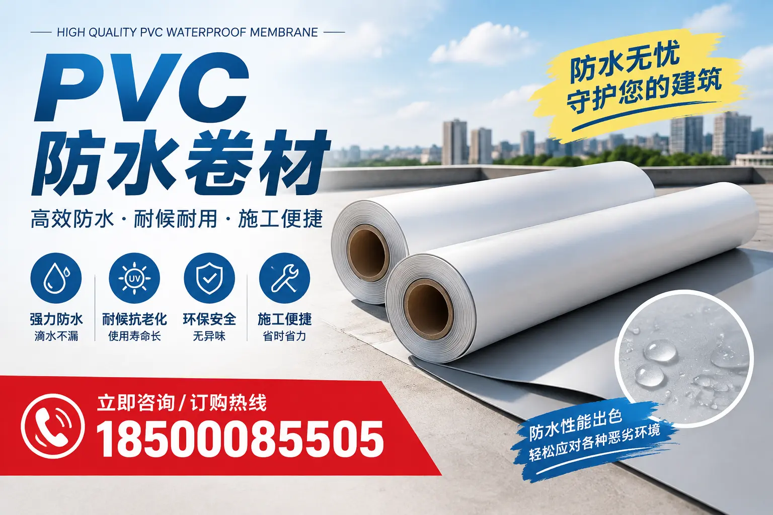 如何正确储存PVC防水卷材?那曲用户的实用建议